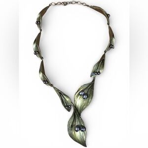 Michael Michaud Hosta Tahitian Pearl Necklace